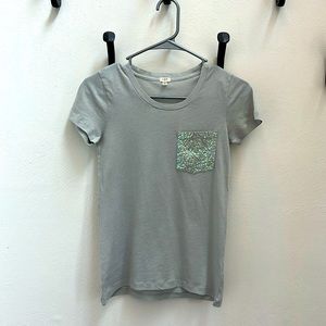 JCrew ice blue/gray t- shirt Size XS